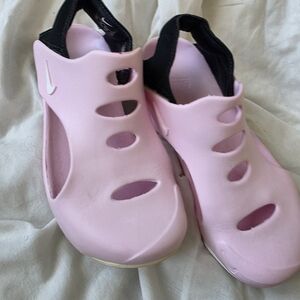 Nike Pink Foam Slip-On Sandals
